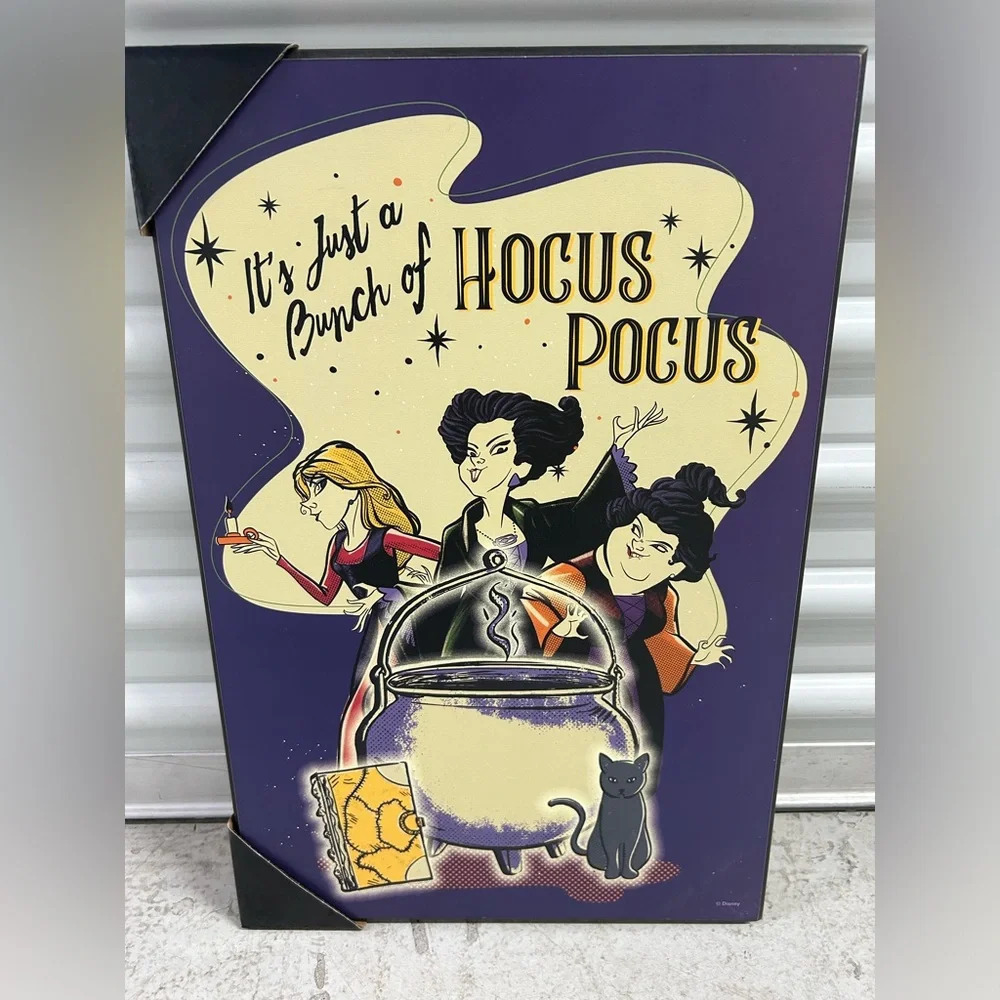 Disney Hocus Pocus Halloween Sign Decoration NEW